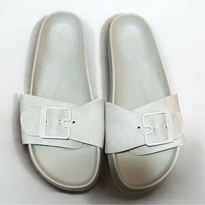 Dr. Scholl’s “Laid Back” Buckle Slide Sandals Women’s 8.5M